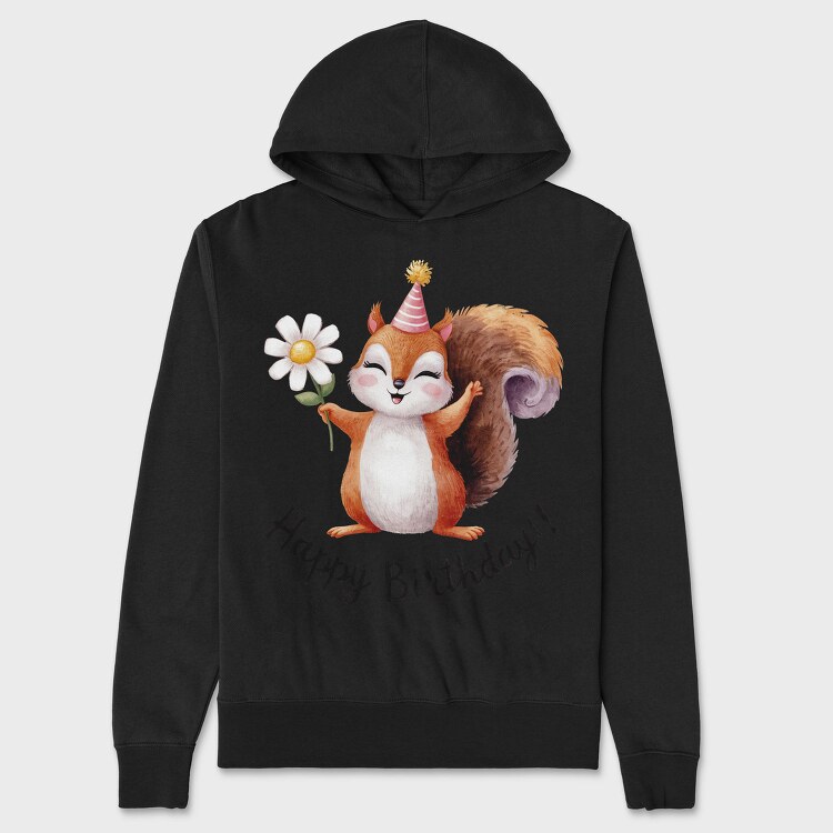 Squirrel Party Hat, Hanorac Oversize Barbati (Unisex)
