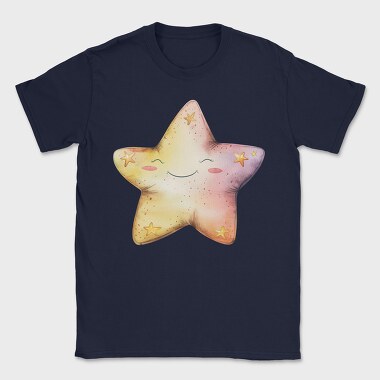 Star Face Clipart, Tricou Barbati (Unisex)