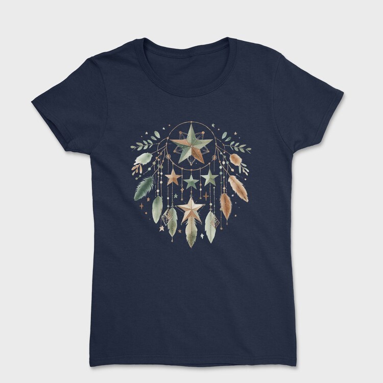 Star Feathers Boho, Tricou Femei