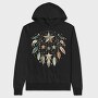 Star Feathers Boho, Hanorac Oversize Barbati (Unisex)