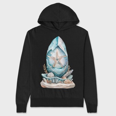 Starfish Ocean Clipart, Hanorac Oversize Barbati (Unisex)
