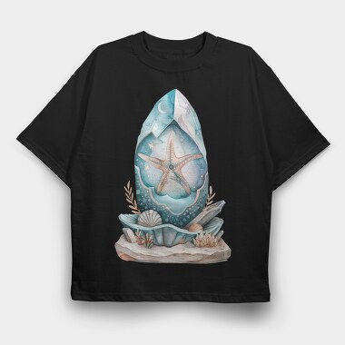 Starfish Ocean Clipart, Tricou Oversize Barbati (Unisex)