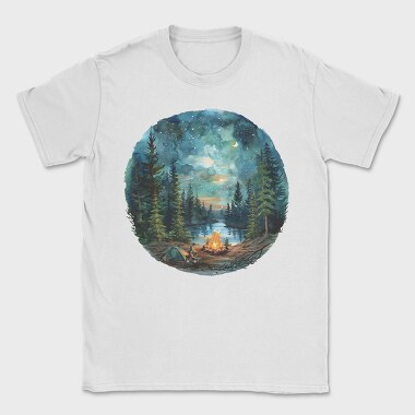 Starlit Campfire Night, Tricou Barbati (Unisex)