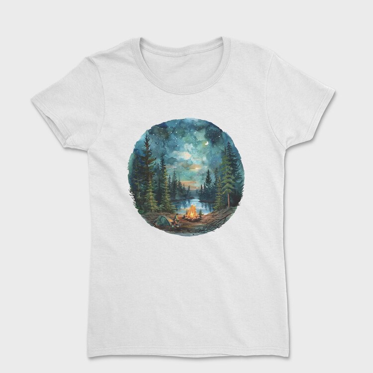Starlit Campfire Night, Tricou Femei