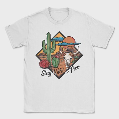 Stay Wild Free, Tricou Barbati (Unisex)