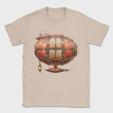 Steampunk Airship Gears, Tricou Barbati (Unisex)