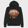 Steampunk Airship Gears, Hanorac Oversize Barbati (Unisex)