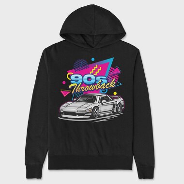 90S Throwback Car, Hanorac Oversize Barbati (Unisex)