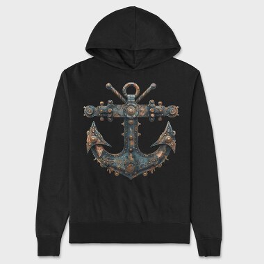 Steampunk Ancor Gears, Hanorac Oversize Barbati (Unisex)