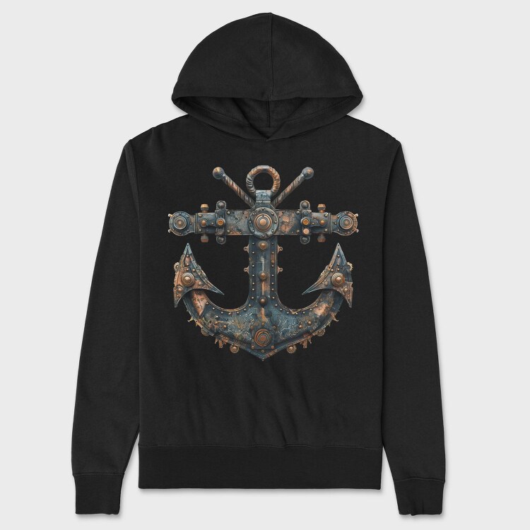 Steampunk Ancor Gears, Hanorac Oversize Barbati (Unisex)