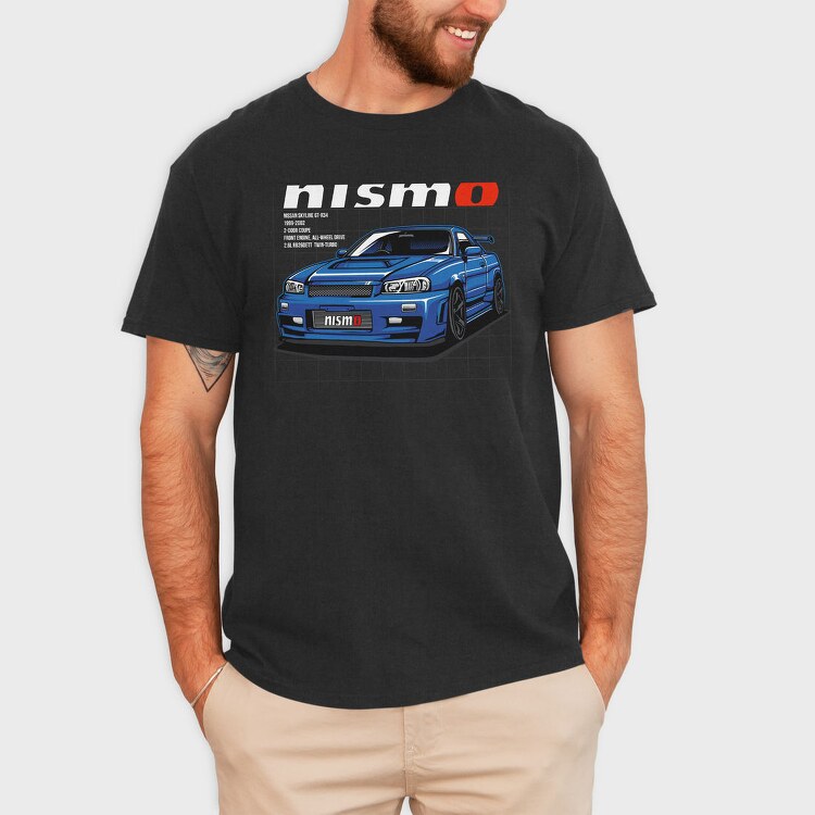 Nismo Racing Blue, Tricou Barbati (Unisex)