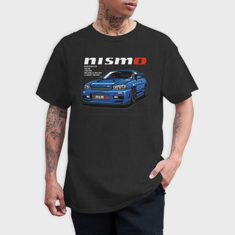 Nismo Racing Blue, Tricou Barbati (Unisex)