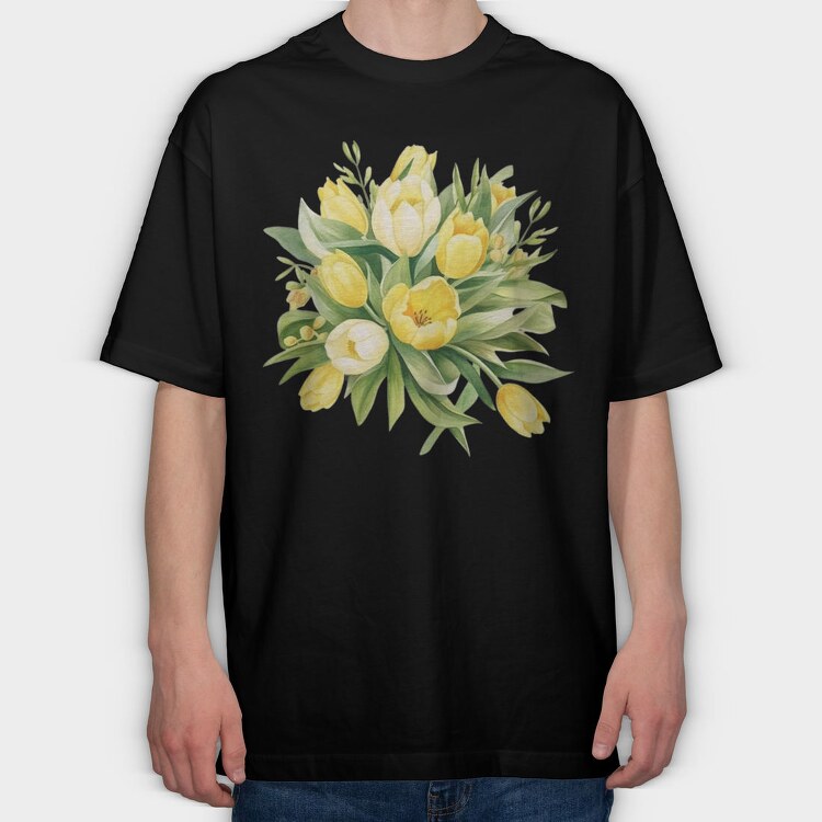 Spring Blooming Bouquet, Tricou Oversize Barbati (Unisex)