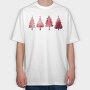 Sparkling Festive Forest, Tricou Oversize Barbati (Unisex)