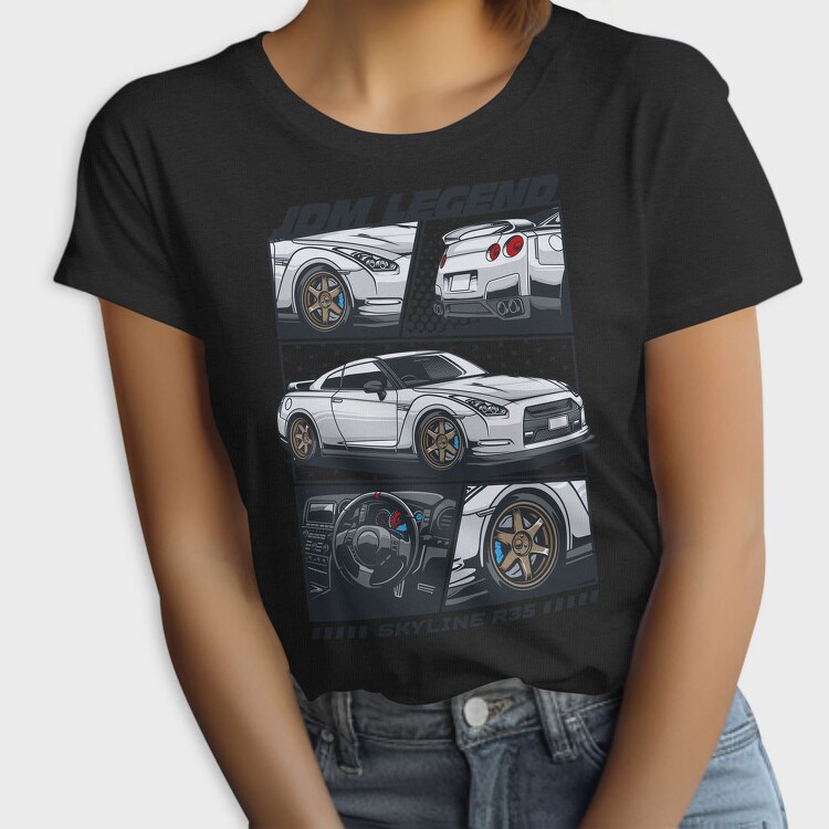 Jdm Legend Skyline R35, Tricou Femei