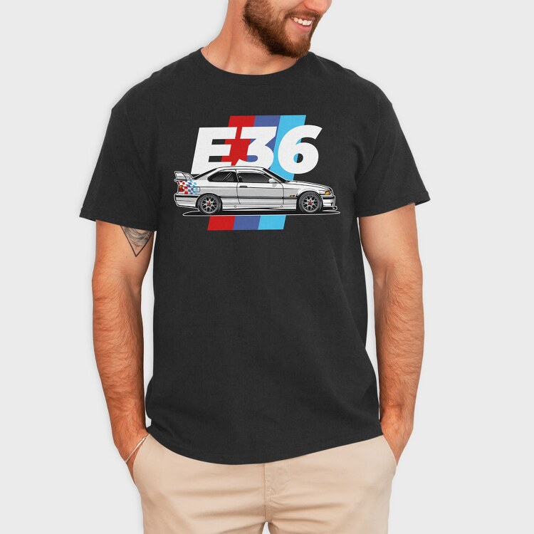 Bmw M3 Gtr Race, Tricou Barbati (Unisex)