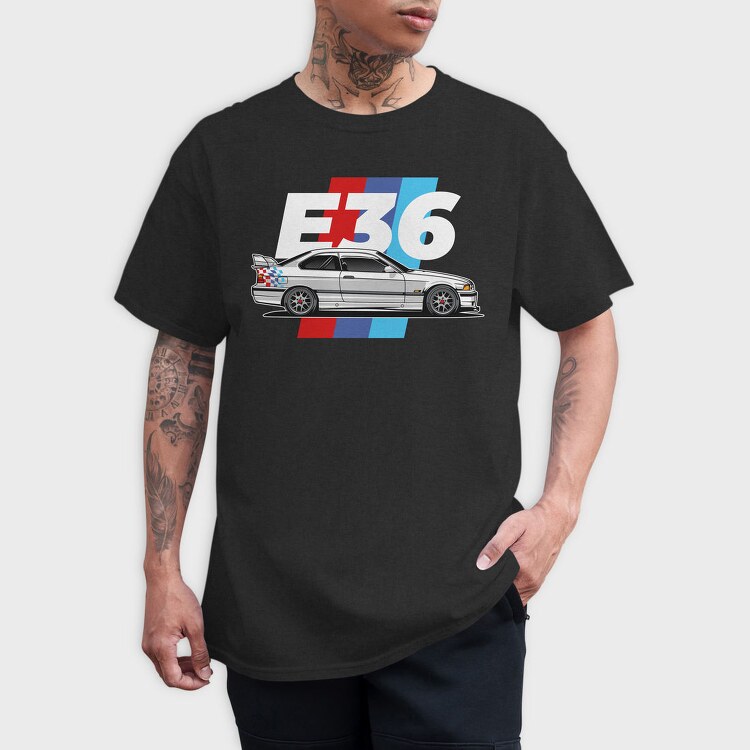 Bmw M3 Gtr Race, Tricou Barbati (Unisex)