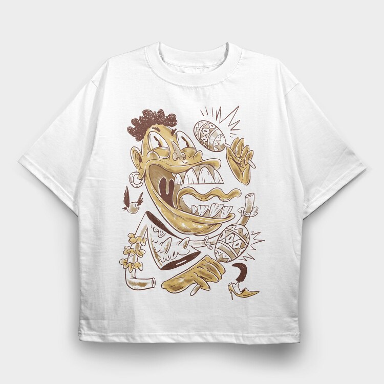 Musicians 1, Tricou Oversize Barbati (Unisex)