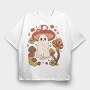 Mushroom Ghost, Tricou Oversize Barbati (Unisex)