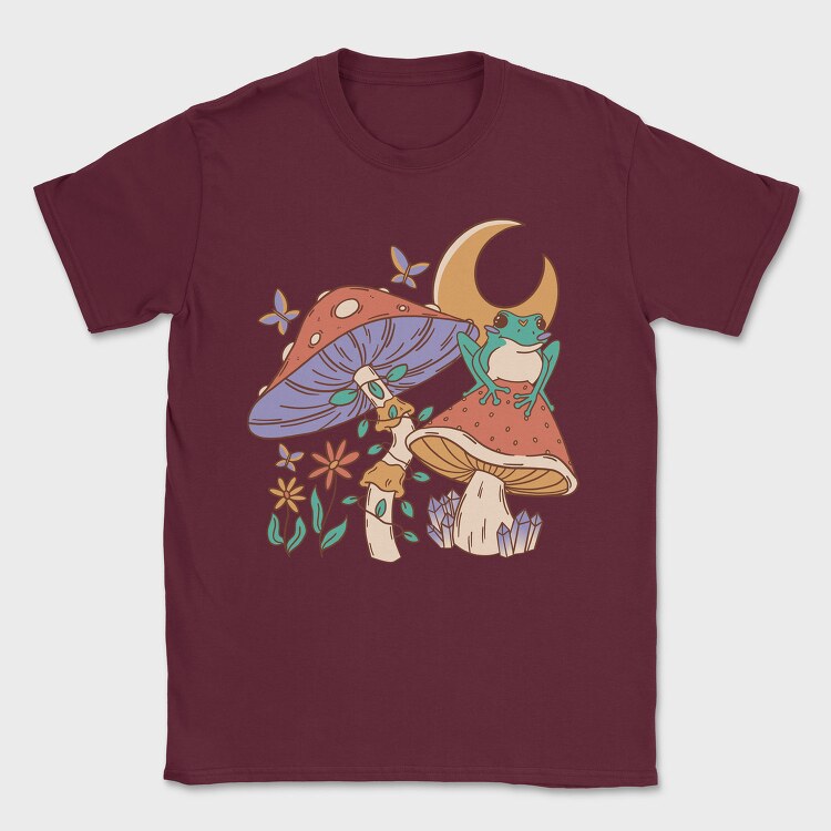 Mushroom Frog Moon, Tricou Barbati (Unisex)