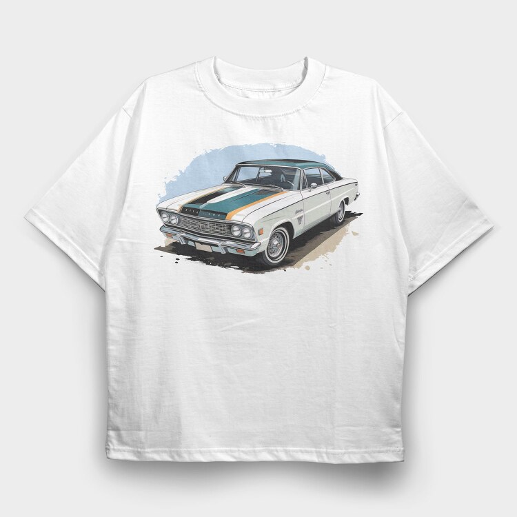 Muscle Car, Tricou Oversize Barbati (Unisex)