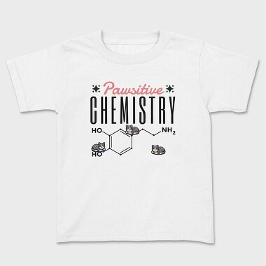 Chemistry Cat Pun Pawsative, Tricou Copii
