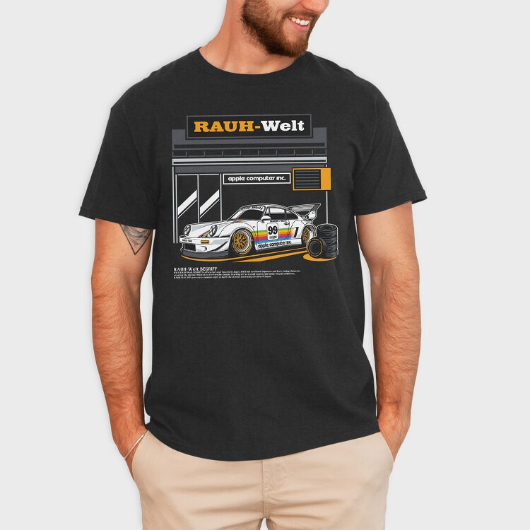 Rauh Welt Porsche 911, Tricou Barbati (Unisex)