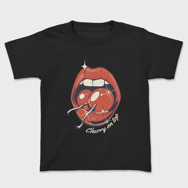 Cherry On Top Lips Kitsch, Tricou Copii