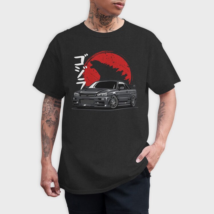 Jdm Wolf Howl, Tricou Barbati (Unisex)