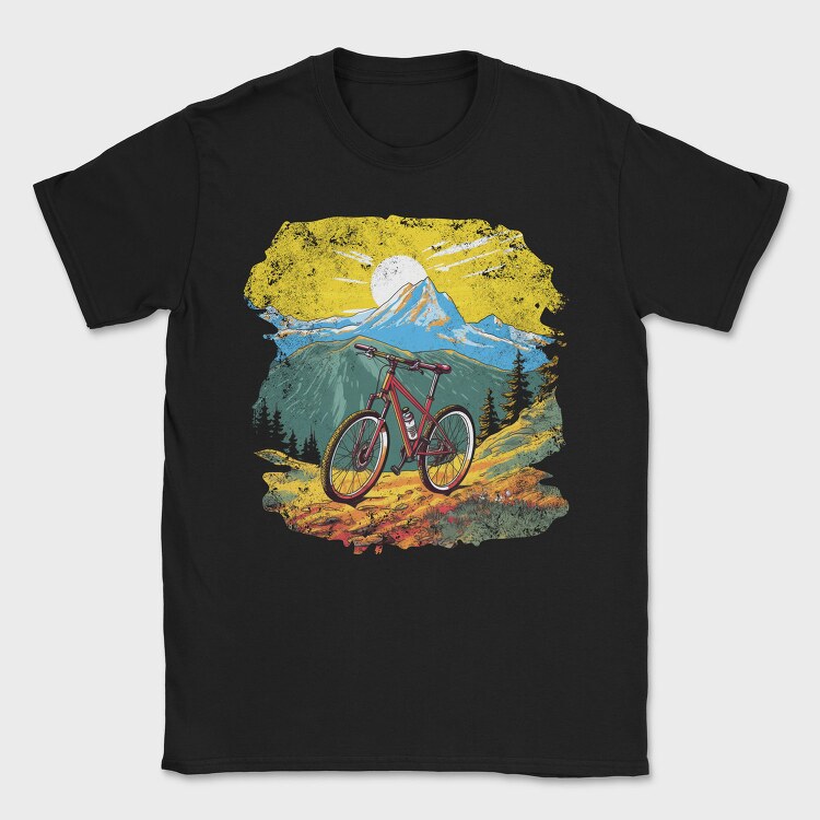 Mountain Bike Sun, Tricou Barbati (Unisex)