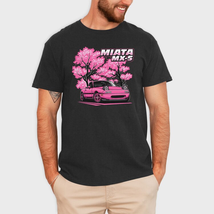 Miata Cherry Blossom, Tricou Barbati (Unisex)