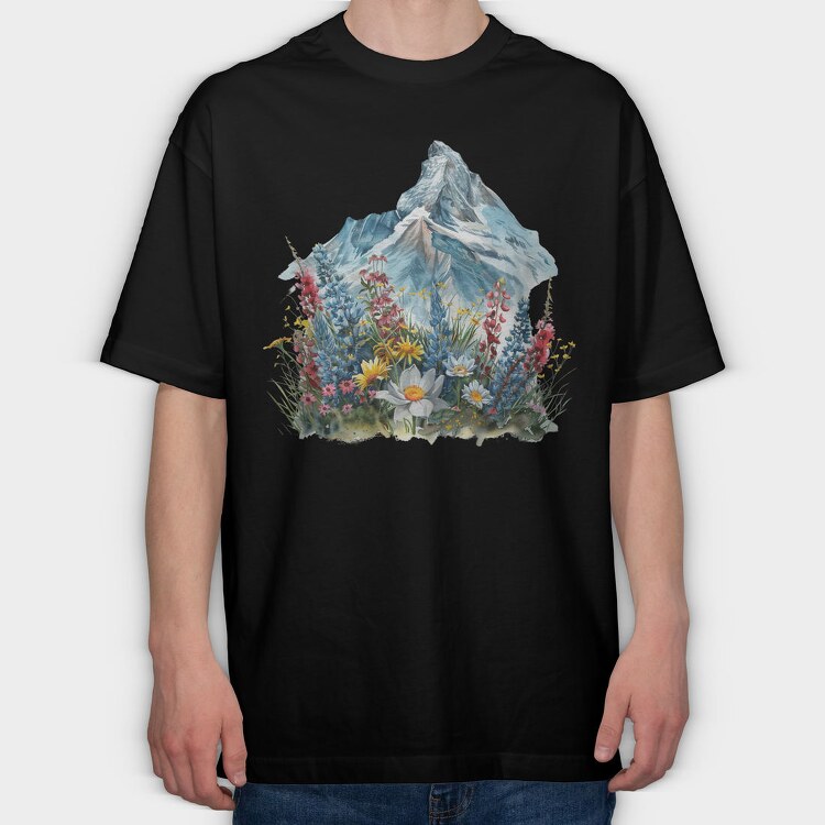 Spring Mountain Garden, Tricou Oversize Barbati (Unisex)