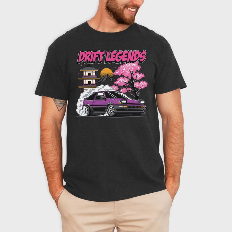 Drift Legends Car, Tricou Barbati (Unisex)