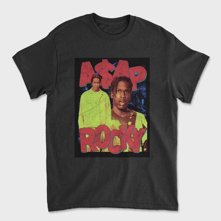 Aap Rocky Neon, Tricou Barbati (Unisex)