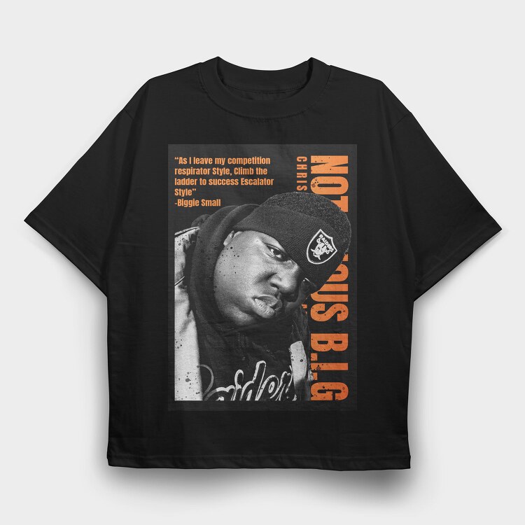 Biggie Small Success Climb, Tricou Oversize Barbati (Unisex)