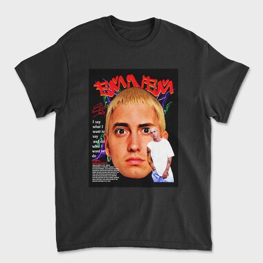 Eminem Face Art, Tricou Barbati (Unisex)