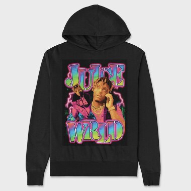 Juice Wrld Neon, Hanorac Oversize Barbati (Unisex)