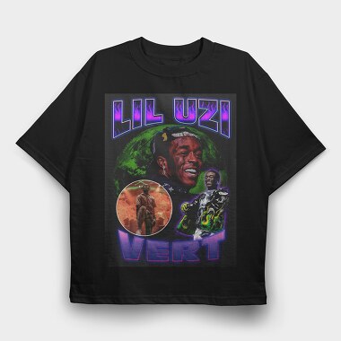 Lil Uzi Vert Neon, Tricou Oversize Barbati (Unisex)