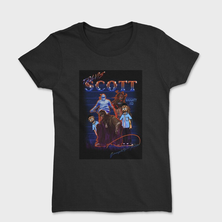 Travis Scott Naughty Kid, Tricou Femei