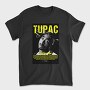 Tupac Yellow Tribute, Tricou Barbati (Unisex)