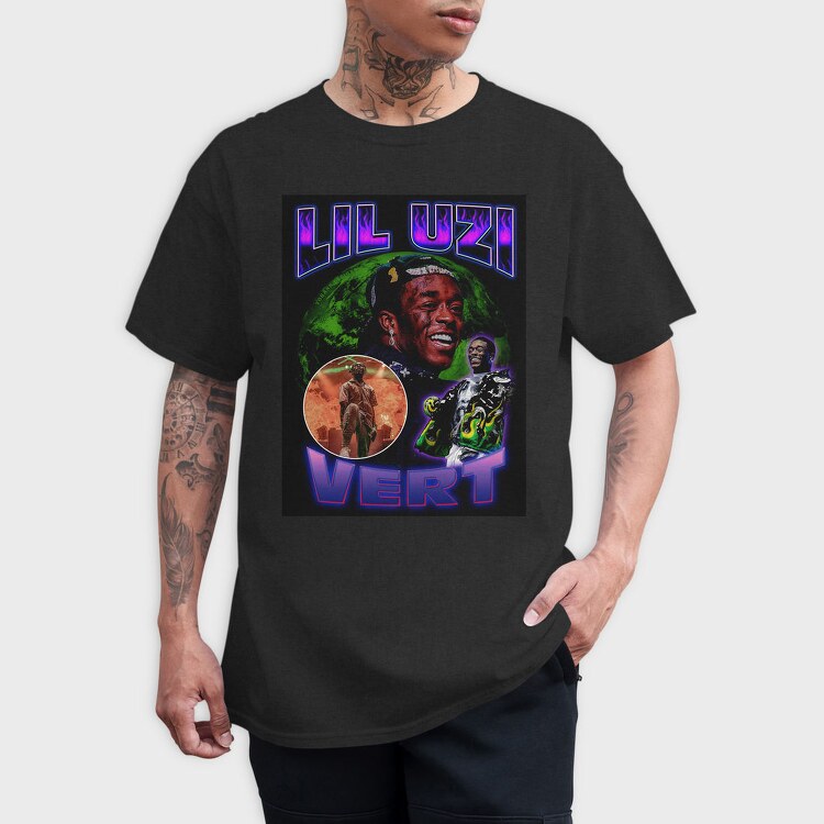 Lil Uzi Vert Neon, Tricou Barbati (Unisex)