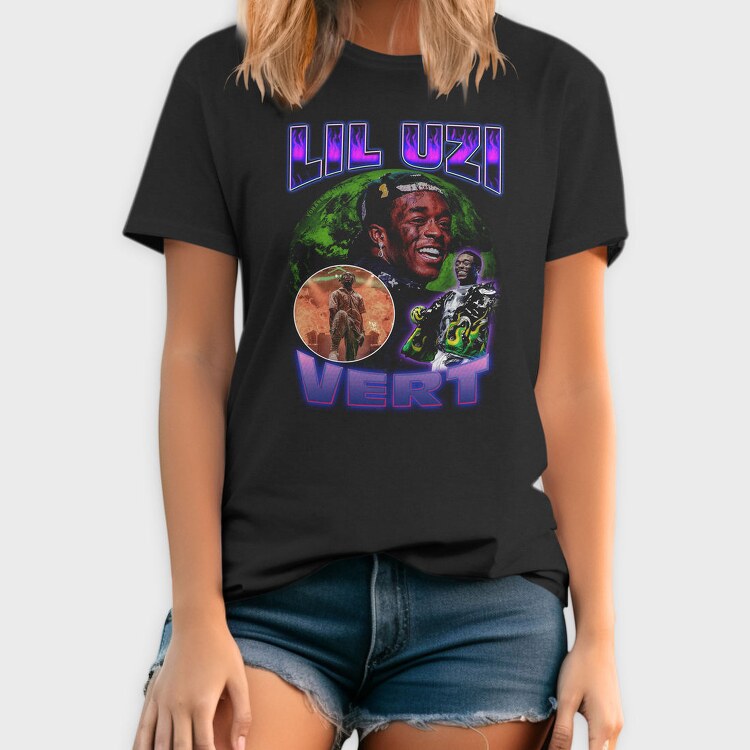 Lil Uzi Vert Neon, Tricou Barbati (Unisex)