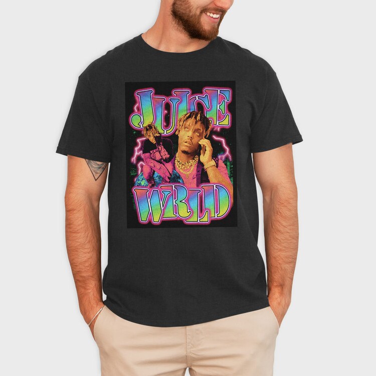 Juice Wrld Neon, Tricou Barbati (Unisex)