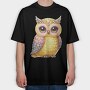 Sparkling Owl Sublimation Clipart Png 87314555, Tricou Oversize Barbati (Unisex)
