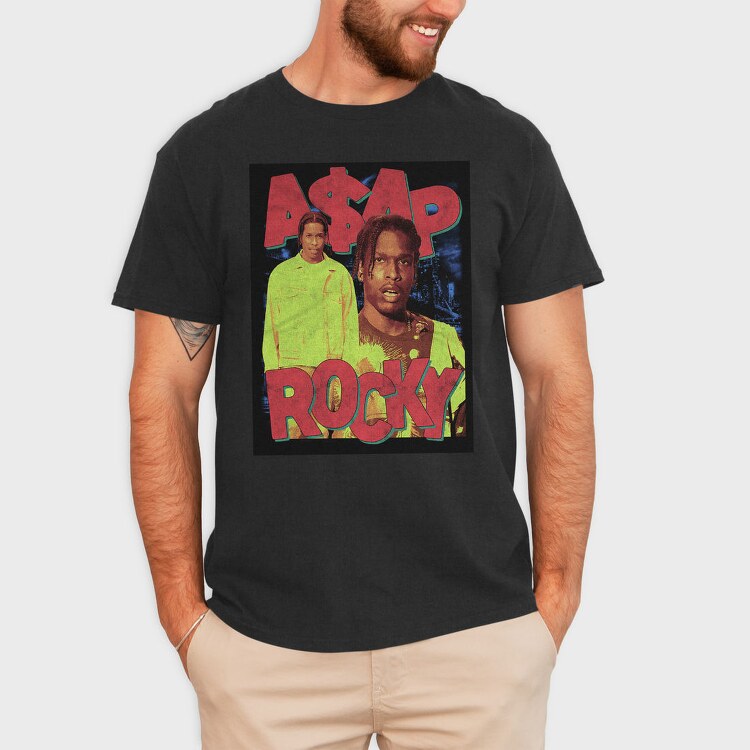 Aap Rocky Neon, Tricou Barbati (Unisex)