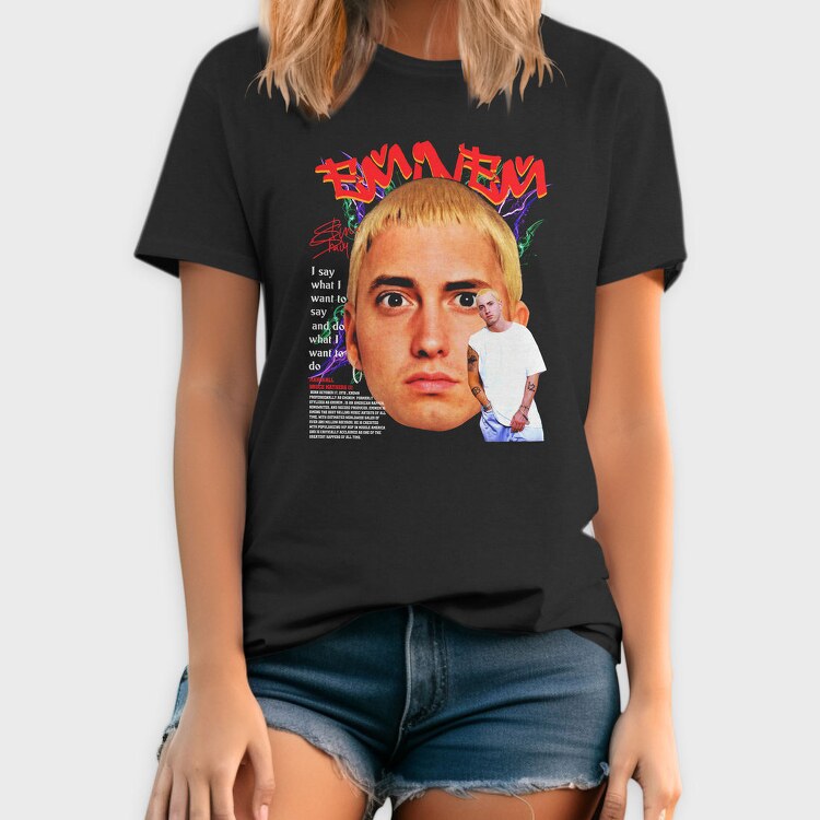 Eminem Face Art, Tricou Barbati (Unisex)