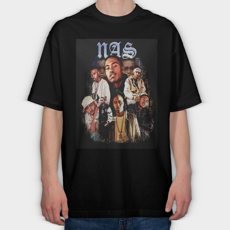 Nasty Ass Street, Tricou Oversize Barbati (Unisex)