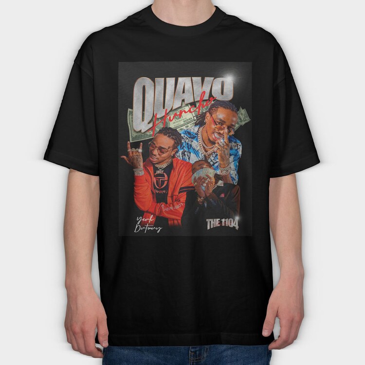 Quavo Huncho Vibes, Tricou Oversize Barbati (Unisex)