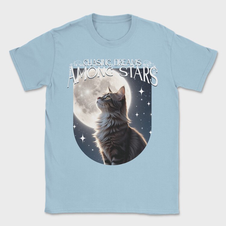 Chasing Dreams Among The Stars Cat Trend, Tricou Barbati (Unisex)