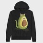 Avocado Cat Avocato, Hanorac Oversize Barbati (Unisex)